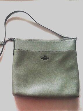 Coach Crossbody Bag -- Green leather